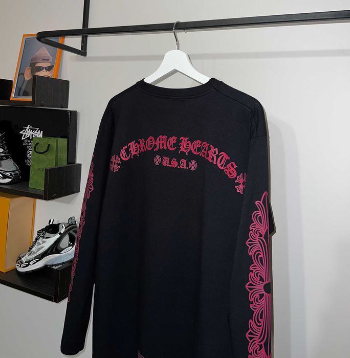 Лонгслів Chrome Hearts (чорного кольору)
