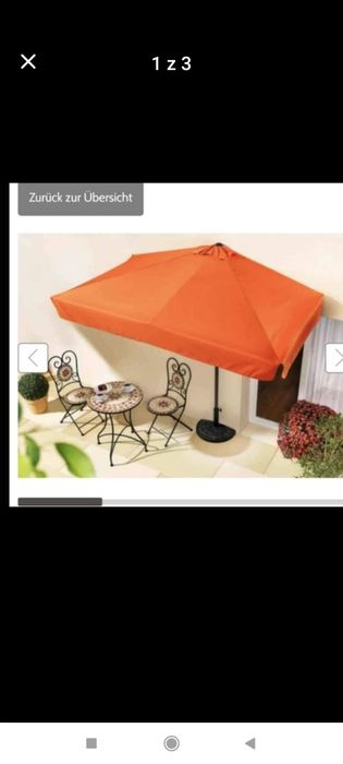 Super parasol prostokątny