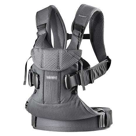 Ерго-рюкзак BabyBjörn Baby Carrier One Air Anthracite / Бейбі Бйорн Оригінал Антрацит