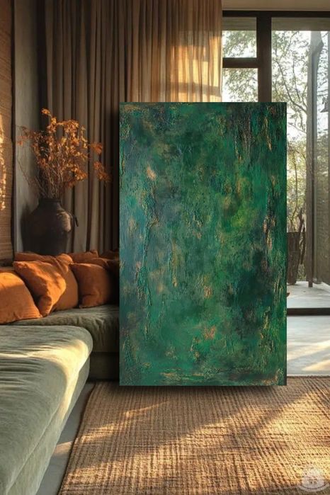 Quadro com textura pintado a mão 130×80