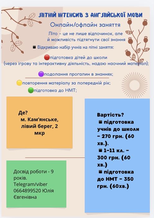 Репетитор англійськоі мови