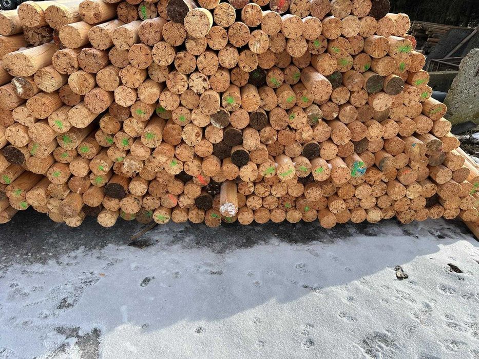 Wałki , palisady, kołki liściaste