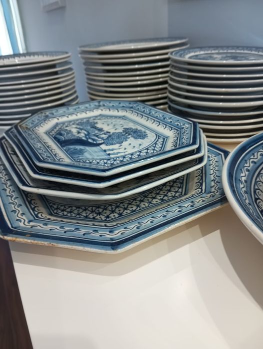 Serviço loiça pintado á mão