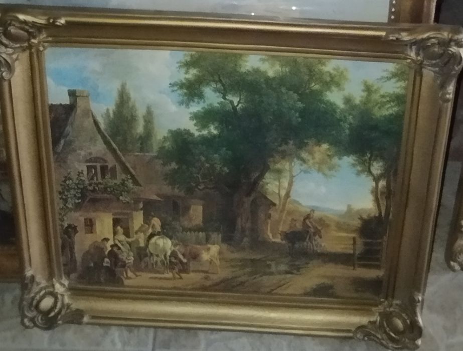 Obrazy olejne  w pięknych ramach