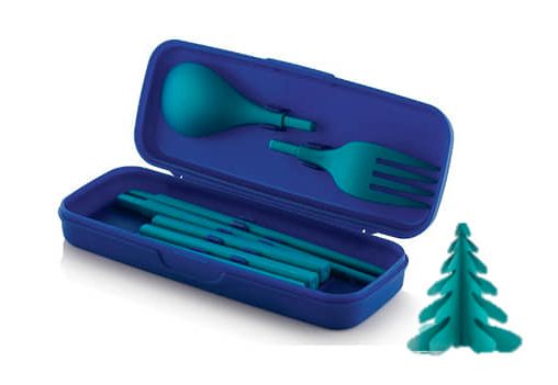 Estojo com Talheres Tupperware