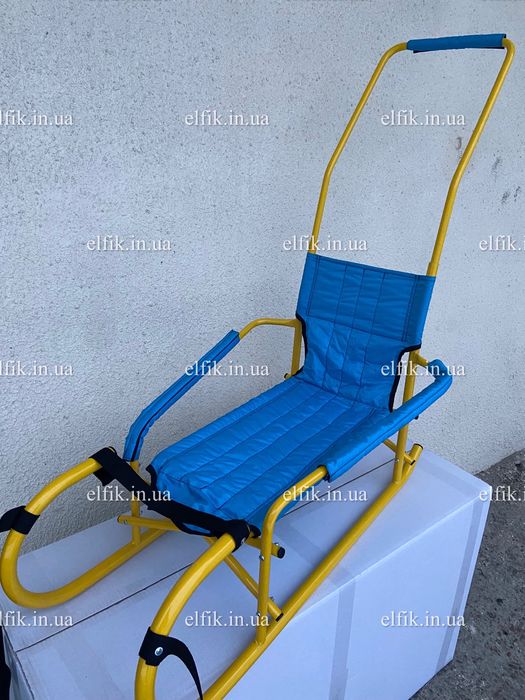 Санки трансформер із підстилкою та батьківською ручкою Франківськ