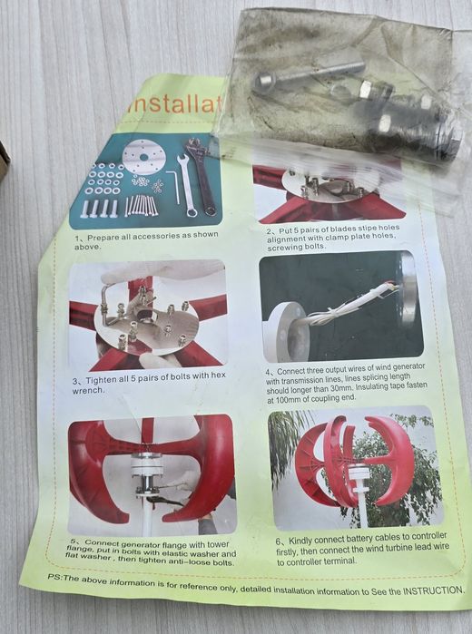Zestaw elektrownia wiatrowa