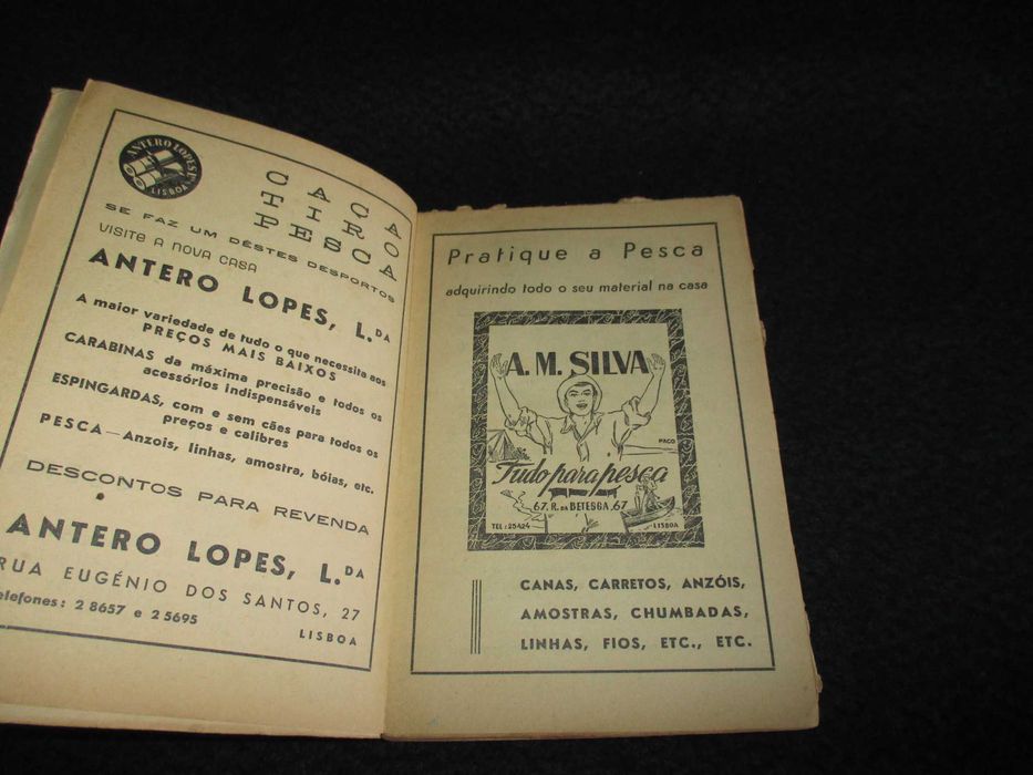 Livro Pesca Marítima Desportiva João da Cruz Viegas 1945