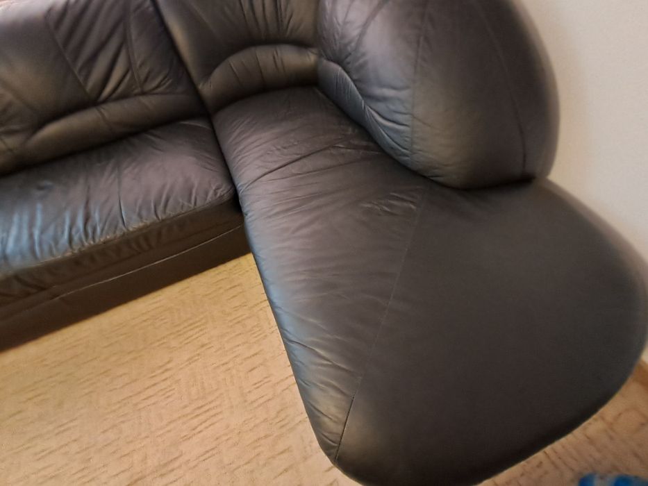 rogówka ze skóry naturalnej, czarna,spanie