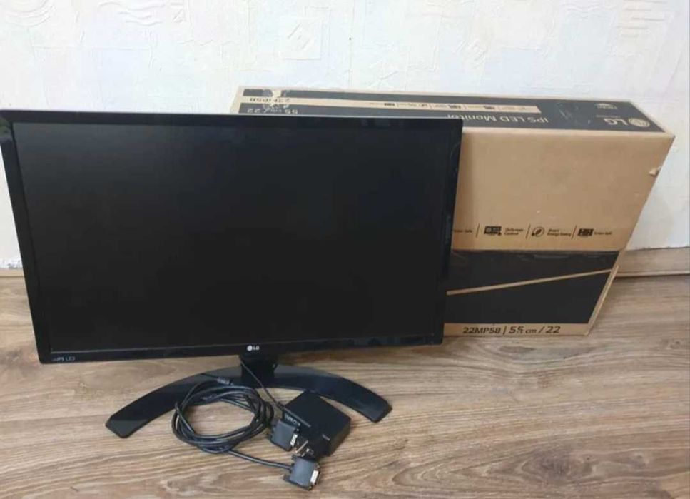 Full HD Монітор 22" LG 22MP58D 5ms (DVI +VGA) IPS 1920x1080