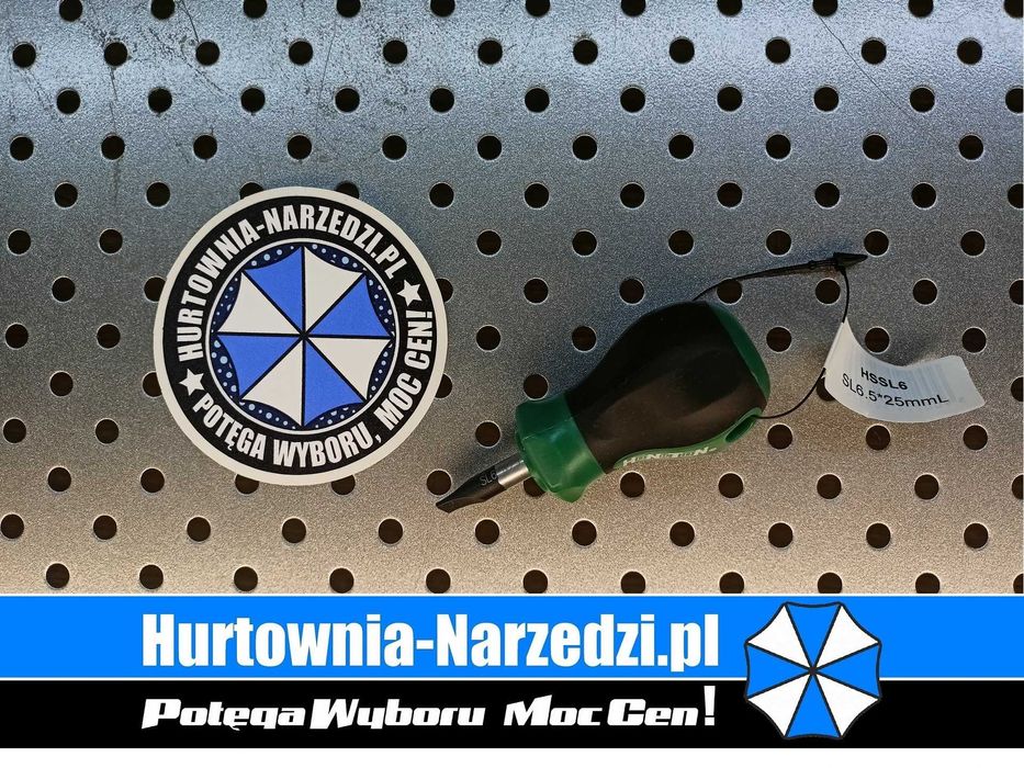 Wkrętak Bączek płaski SL6.5 x 25 mm ze stali S2 HONITON HSSL6