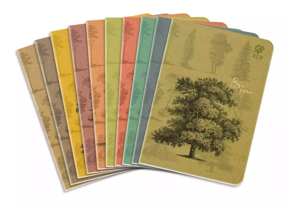 Zeszyt A5 64K linia By Nature - Forrest pakiet 10 sztuk. Elanders