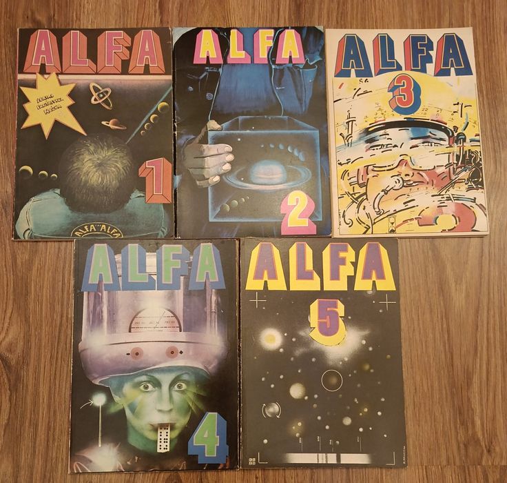 ALFA 1-5 KAW science-fiction SF PRL fantastyka komiks