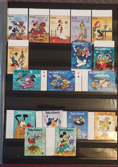 Марки Дисней  .Мультфильмы Рождество Новый год Україна