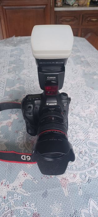 Canon 6D + lente 24-105 + Flash Canon 580EX II