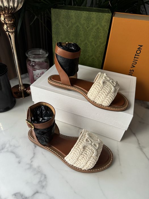 Sandały Celine brown leather