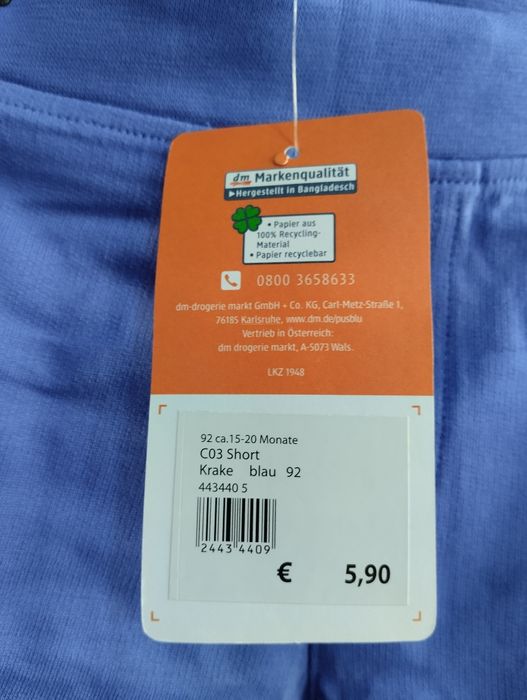 Nowe szorty spodenki dla chłopca r.92, 98, 104 bawełna