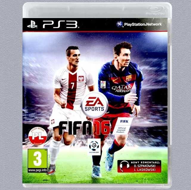 Fifa 16 PL Polska Wersja Ps3 2016 Pudełkowa Polska Okładka
