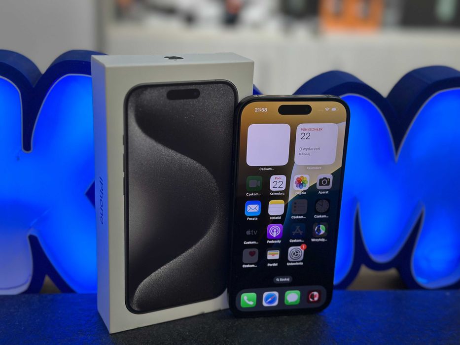 Smartfon APPLE iPhone 15 Pro 5G 128GB 6.1" 120Hz Tytan czarny / RATY