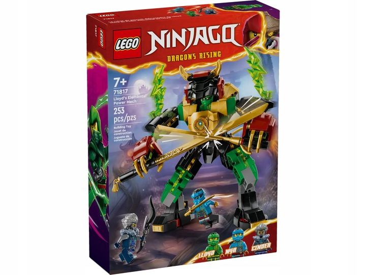 Lego Ninjago 71817 Mech Mocy Żywiołu Lloyda