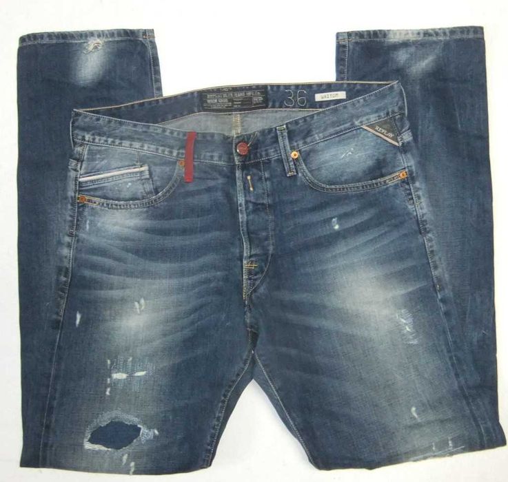 REPLAY WAITOM W36 L34 PAS 98 jeansy męskie proste