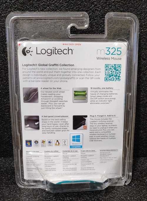Logitech M325 Wireless Coral Fan / коллекционная беспроводная мышь