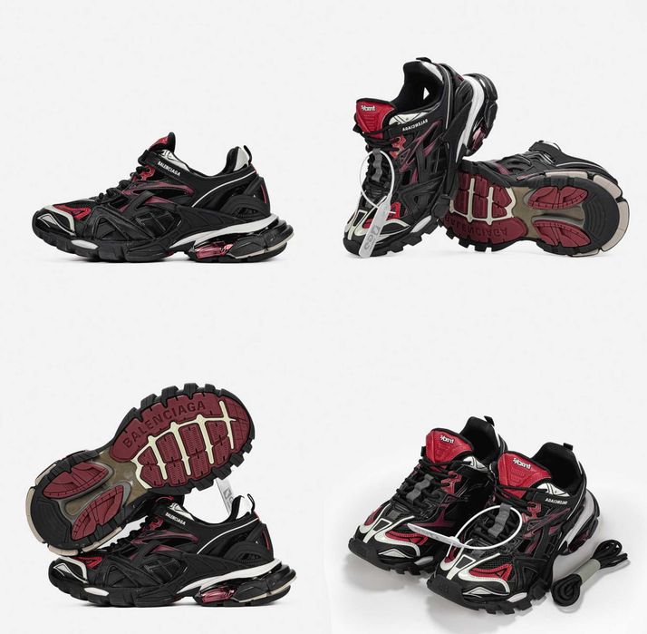 Кроссовки Balenciaga Track 2.0 Black Red 36-45 Хит Сезона! Наложка!