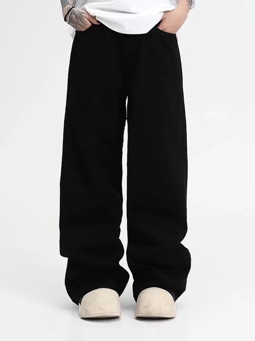 Джинси Chrome Hearts чорні з різнокольоровими хрестами розмір М