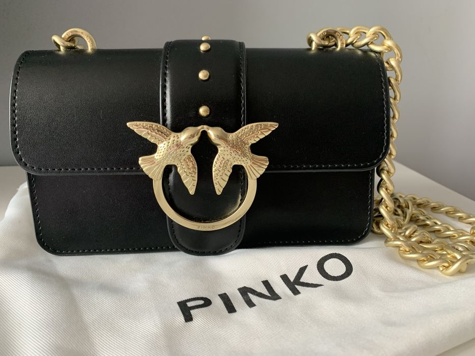 PINKO torebka Love One Mini czarna ORYGINALNA