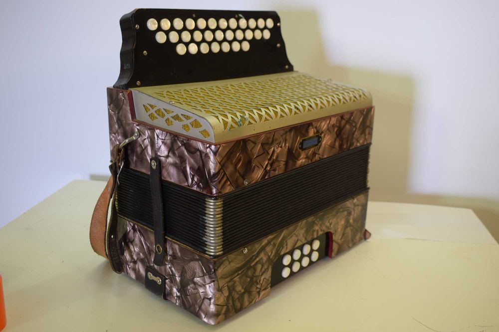 Concertina Hohner 2 Voz Tonalidade LA   3