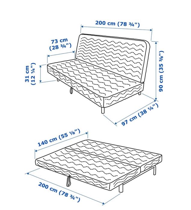 Sofá-cama como novo!