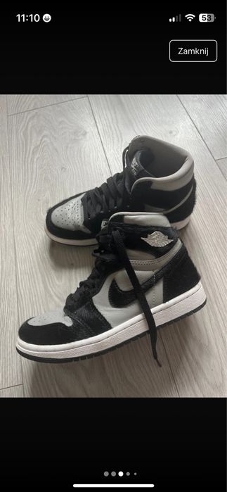 Nike air jordan-1 retro hi szaro-czarne