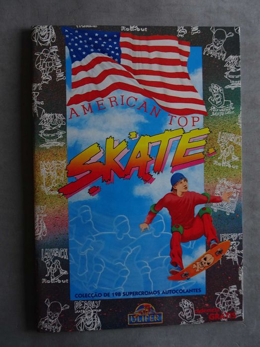 Caderneta American Top Skate - Ulifer (Tem 103 cromos)