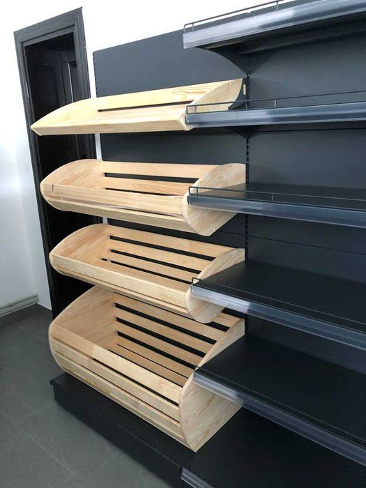 Торгове обладнання для магазину. Стелажі, холодильники, касові бокси