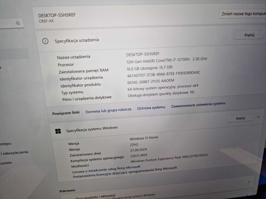 Huawei Matebook 16s/ i7-12700H/ 16GB/ 1TB/ Iris Xe/ W11/ Grade A/ 16"