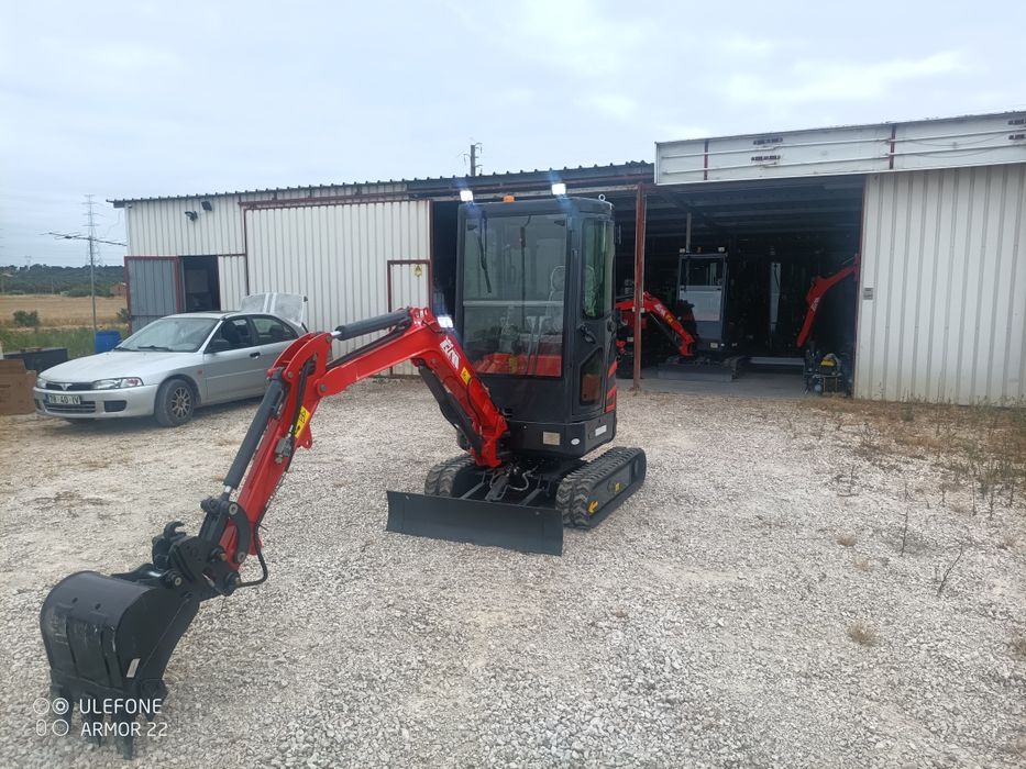 Mini giratórias novas 2 ton motor Kubota 3 baldes