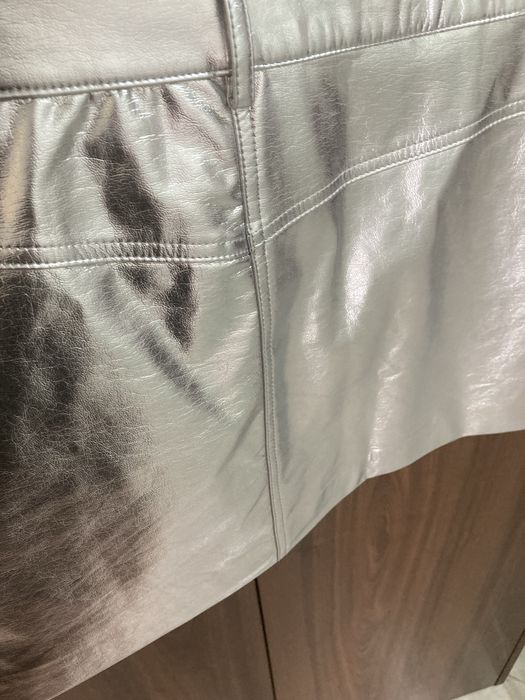 Spódnica mini srebrna MANGO rozm xl