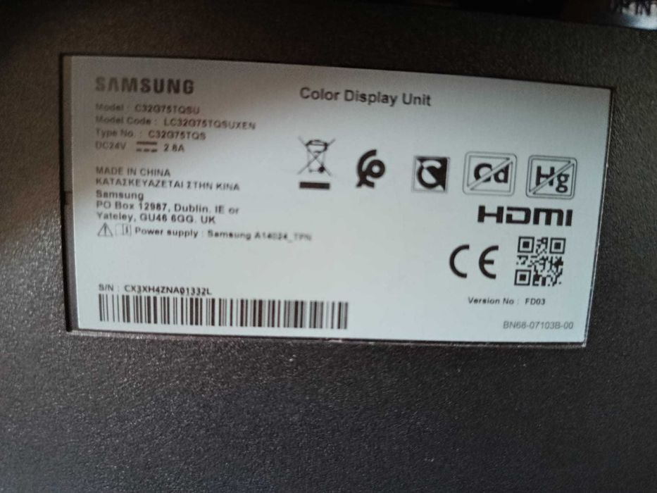Monitor gamingowy Samsung Odyssey G7 32" 240Hz QHD – stan idealny