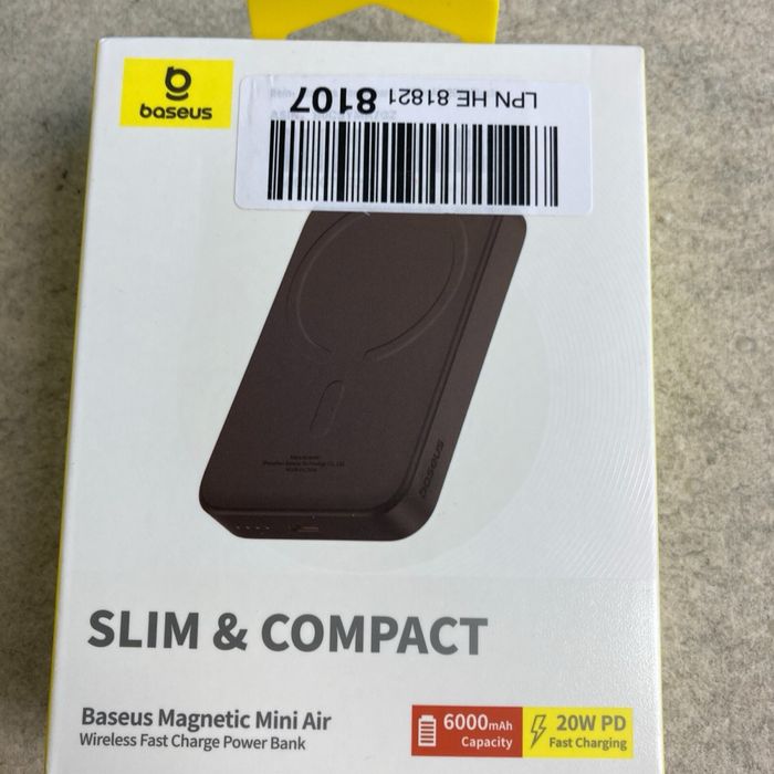 Повербанк бездротовий з MagSafe Baseus 6000mAh 20W  Type-C