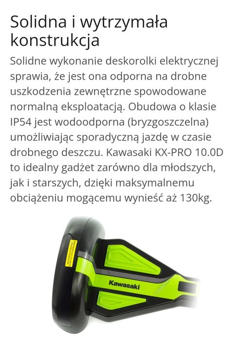 Hoverboard Kawasaki KX-PRO 10.0D