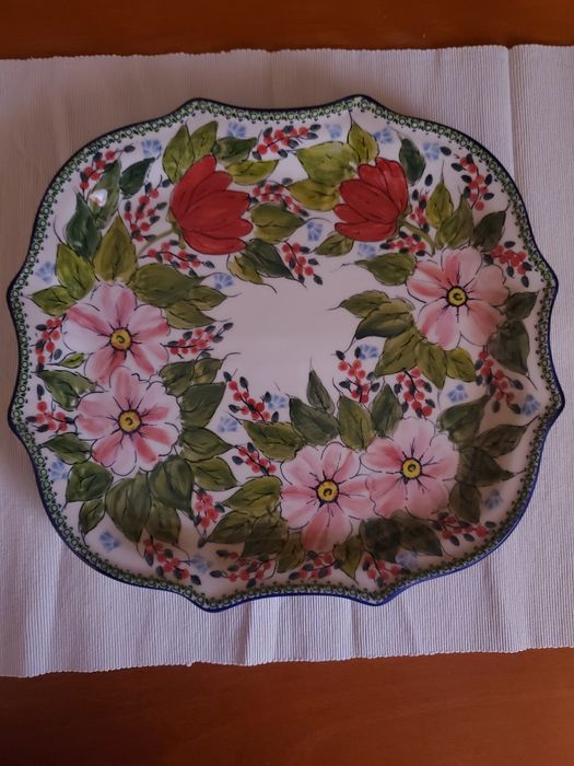 Talerz do przystawek ceramika Bolsławiecka unikat