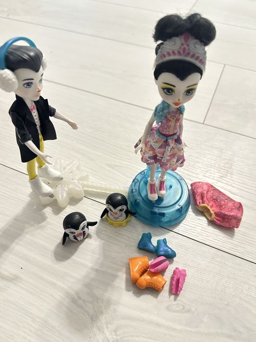 Enchantimals zestaw z łyżwami pingwiny