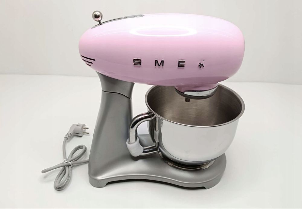 Smeg SMF02PKEU Robot kuchenny 800W Różowy, 10 prędkości, 50's Style