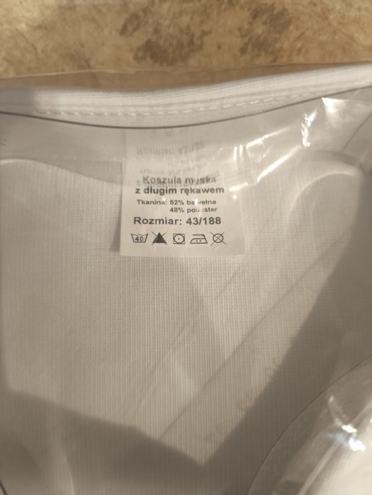 Koszula męska biała 43/188