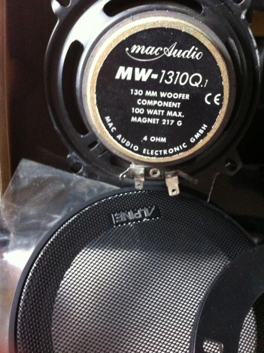 Par colunas auto, novas Mac Audio MW-1310Q.1