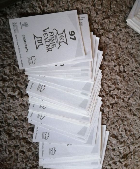 31 cromos fome de vencer 2018