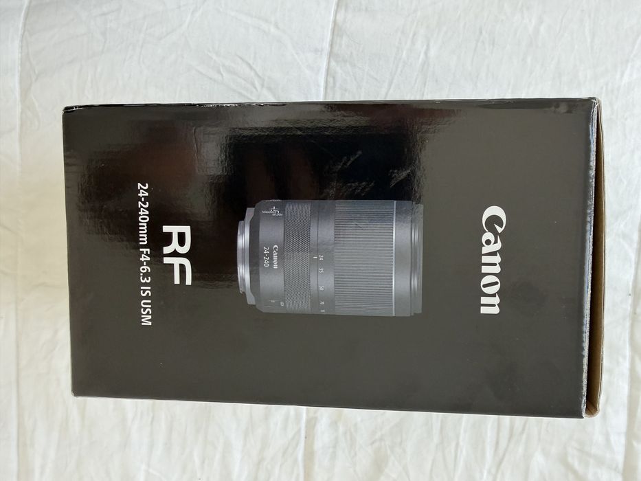 Vendo Objetiva Canon RF 24-240mm IS Nano USM com fatura e garantia