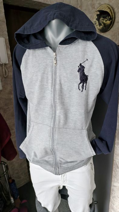 Szara bluza Polo z dużym Big Pony - Super stan!