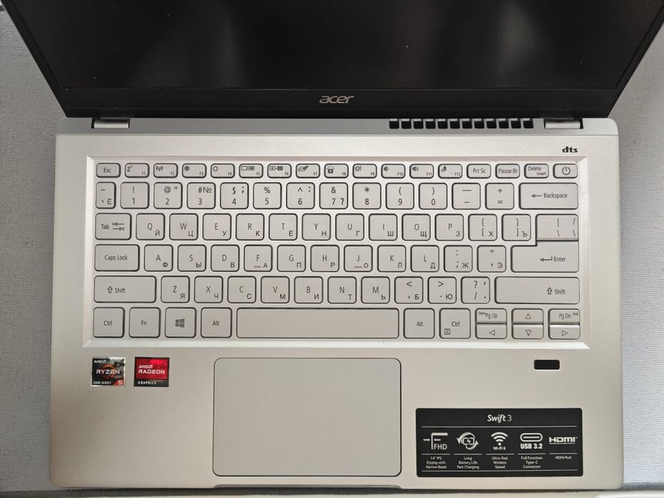 Laptop Acer Swift 3 AMD ryzen 5500U, 16 RAM