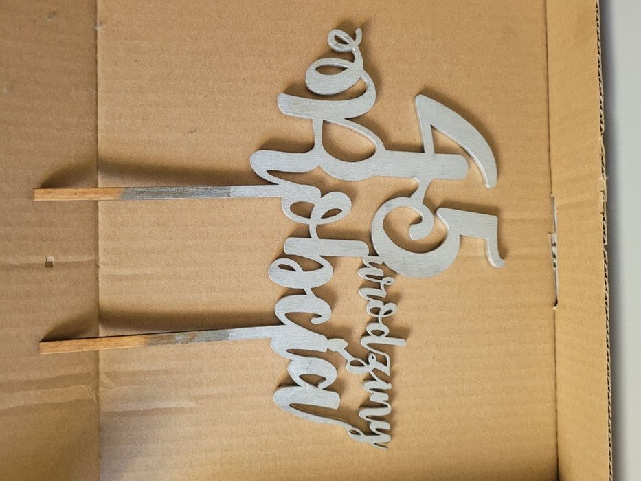 Napis topper na tort